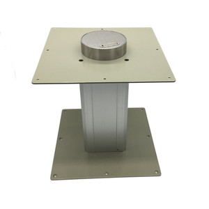 <b>Adjustable</b> <b>Height</b> <b>Table</b> <b>Leg</b> Support For RV Interior Space Aluminum Alloy Steel Base With Circular Top Plate - Product Image 1