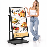 Écran d'affichage numérique extérieur haute luminosité 55 pouces 1800 nits, étanche IP65, avec contrôle Wi-Fi, pour menu numérique.