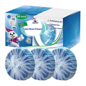 2024 New Toilet Cleaning Product 30 packs Pine Scent All Automatic Natural BthroomToilet Bowl Cleaner Tablet