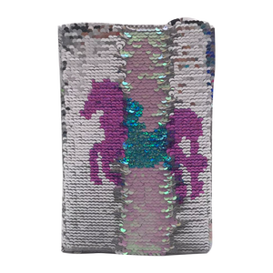 Commercio all'ingrosso a4 a5 formato personalizzato multi colore paillettes reversibile nota libro da latte per i regali - Product Image 5