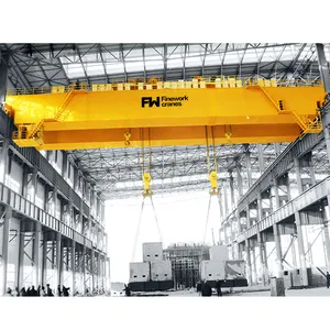 Panjang 20m derek Overhead berat listrik saat ini Kolektor lampu peringatan Overhead Crane