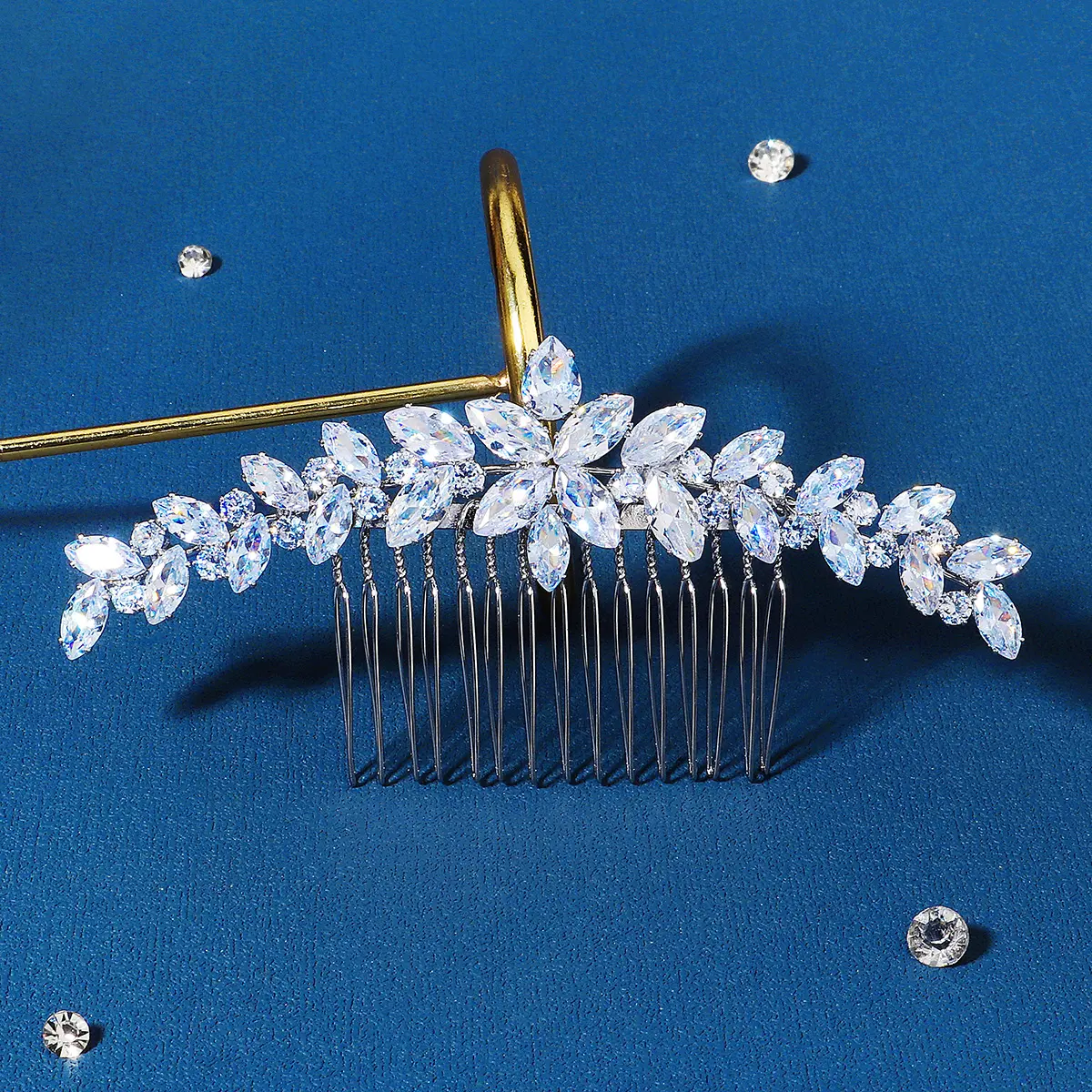 Handmade Zircon Jewelry Bridal Hair Headpiece Hair combs wedding accessories for girls