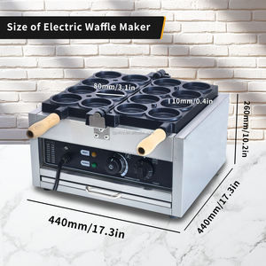 Máquina eléctrica profesional de alta calidad para hacer gofres y crepes franceses, provincia de Taiwán, rueda de pastel de frijol rojo, máquina de aperitivos, nueva condición - Product Image 5