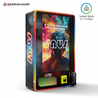 Distributeur de cigarettes mural compact avec vérification de l'âge, paiement par pièces/cartes, distributeur de tabac intelligent, compatible SDK ADA