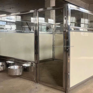 Yeni profesyonel kapalı ve açık yürüyüş paslanmaz çelik köpek kulübesi çalışır - Product Image 1