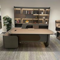 Vente en gros de bureaux de direction luxueux et haut de gamme, ensembles de bureaux et de chaises de direction simples et modernes, armoires de classement, éclairage LED