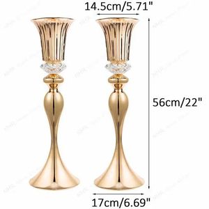 New Rustic Luxury Iron Wedding Tabletop <strong>Vase</strong> <strong>Flower</strong> Stand <strong>for</strong> Anniversary Party Tablescape Decoration Centerpiece - Product Image 5