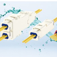 Connecteur IDC étanche KEL FWSP0A-04-23 série FWS, pas de 2,0 mm, conforme à la norme IP67 pour applications d'imprimantes/sensoriels, marron