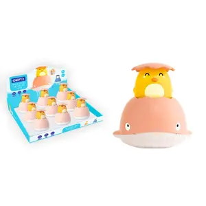 만화 고래 놀이 물 달걀 핑크 9pcs 어린이 욕실 샤워 헤드 부력 스프링클러 물 장난감