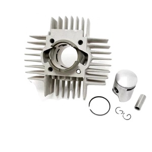 Kit de cilindro de motocicleta montaje de cilindro de aluminio plateado para Maxi 50 <span class=keywords><strong>K</strong></span> N <span class=keywords><strong>NK</strong></span> Sprung trasero SKW SW - Product Image 2