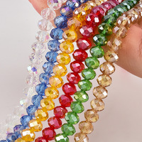 Perles de Verre à Facettes Rondelles de Cristal Hotselling, Perles Pneu 1/2/3/4/6/8/10/12mm à Prix Usine Abordable pour la Fabrication de Bijoux