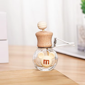 Diffuseur d'air suspendu pour voiture de luxe, flacon de parfum vide, flacon de parfum en verre, sous-flacon de parfum, bouchon scellé, imprimé à l'écran, 10 ml, écologique - Product Image 6