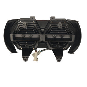 Motorrad LED-Scheinwerfer für Road Glide 2015-2023 mit bernsteinfarbenem Tagfahrlicht, 12V, Abblend-/Fernlicht, Frontleuchte - Product Image 4