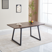 Table à manger extensible en bois massif avec plateau en verre, design minimaliste moderne, mobilier de maison de haute qualité