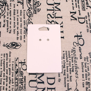 Tùy chỉnh in logo 6*9cm phong cách mới trắng đen Kraft màu tái chế Keychain đóng gói hiển thị thẻ giấy - Product Image 5