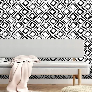 リビングルームの寝室の皮と棒の自己粘着性の壁紙のための美的な家の装飾の壁紙