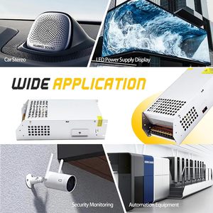 Fonte de Alimentação Ajustável 12V 100A 1200W com Tensão Constante 0-12V, Adaptador Industrial AC 110V-220V <span class=keywords><strong>DC</strong></span> 12V CE FCC - Product Image 6