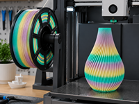 Filament PETG Candy Rainbow 1,75 mm 1 kg Résistant aux chocs, lot cohérent pour l'impression de pièces fonctionnelles en milieu agricole