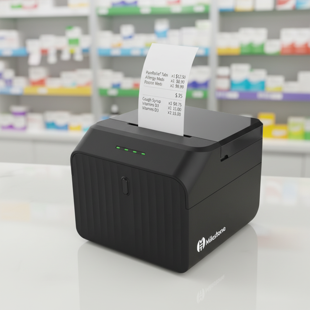 MHT-P58D USB +BT Pos System Business Printer 58mm Mini Thermal Receipt Printer RJ11 Pharmacy Clinic Hardware Accessories Store