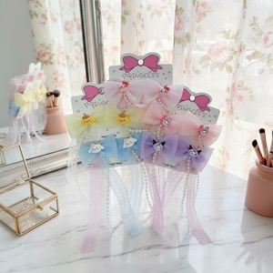 Vendita calda di tendenza moda donna con nodo di perle orecchie di gatto fasce per capelli eleganti e scintillanti fasce di plastica all'ingrosso - Product Image 3