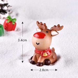 Décorations de Noël en résine, rennes, Père Noël, Joyeux Noël, décoration pour la maison, figurines, miniatures, Nouvel An <span class=keywords><strong>2022</strong></span>, décoration de boîte de Noël - Product Image 4
