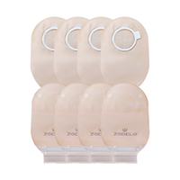 Sac d'ostomie Zodelo, fabricant CE OEM, sac de stomie 2 pièces, désinfection infrarouge lointain, garantie 3 ans, poche de colostomie pour hôpital
