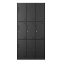 Casier de rangement pliable en métal ignifuge avec serrure à clé pour bureau, maison, école, salle de sport, hôtel, entrepôt, sous-sol, usage extérieur