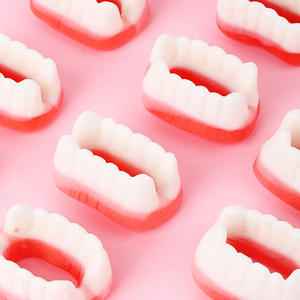 Paquete de Muestras de Dulces Personalizados al por Mayor, Sabor a Frutas Variadas, Gomitas Halal a Granel, Gomitas con Forma de Dientes, Caramelos de Goma de Alta Calidad, Marca OEM - Product Image 4