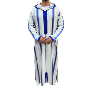 Luxury Handcrafted Moroccan Gabardine Jellaba For Men With Pants <b>Gift</b> Set Ideal Summer Breathable Lightweight Outfit - Product Image 1