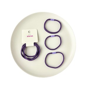 Xinyue Hair <b>Ties</b> Thickened High Elastic Rubber Band For Daily Use Orange Pink Green <b>Purple</b> - Product Image 5