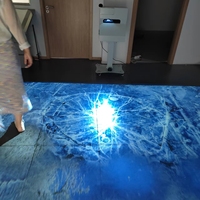 Équipement publicitaire en gros : Mur vidéo interactif 3D avec mapping, jeu interactif, projecteur mural et de sol holographique immersif 3D