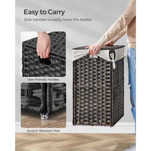 <span class=keywords><strong>Cesto</strong></span> de <span class=keywords><strong>Ropa</strong></span> Plegable Doble de <span class=keywords><strong>Mimbre</strong></span> y Plástico Hecho a Mano JY, Multifuncional, Color Personalizado, para Cambiar la <span class=keywords><strong>Ropa</strong></span> de Bebé - Product Image 6