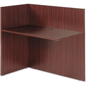 Alera Valencia Mostrador de Recepción Reversible de Caoba con Luz LED de 44 x 23-5/8 x 41-1/2 Pulgadas para Clínica, Consultorio Dental, Gimnasio - Product Image 3