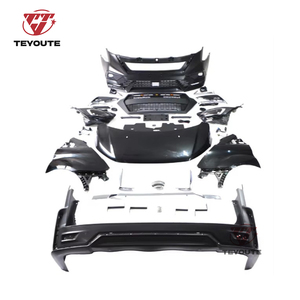 Kit carrosserie style sport pour <span class=keywords><strong>Ford</strong></span> Transit 17-23 et Tourneo 16-22 : Pare-chocs avant modifié, <span class=keywords><strong>calandre</strong></span>, capot et phares - Product Image 1