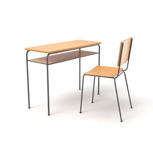 Có thể điều chỉnh trường trung học và Đại Học Lớp học bằng gỗ sinh viên Bàn và ghế Bộ - Product Image 1