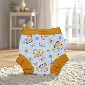 Pannolino da nuoto in morbido panno riutilizzabile lavabile stampato Pull-Up pantaloni da nuoto per le bambine per il nuoto del bambino - Product Image 4