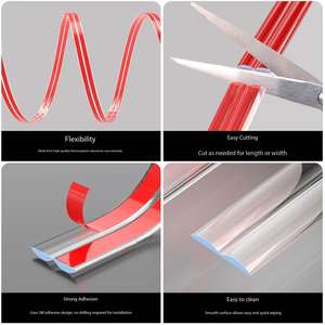 Прозрачный мягкий самоклеящийся уголок для стен, гибкий самоклеящийся молдинг для внутренних и внешних углов дверей и столов - Product Image 3