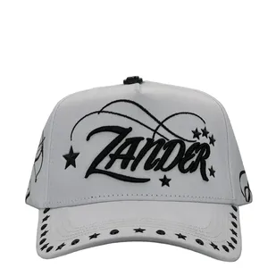 Gorras <span class=keywords><strong>de</strong></span> Béisbol Personalizadas al por Mayor G5 Barbas Originales <span class=keywords><strong>de</strong></span> 5 Paneles con Visera Ancha, Gorras Rebel, Gorras Sad Boyz, Gorras Padrino, Gorras Zander - Product Image 1