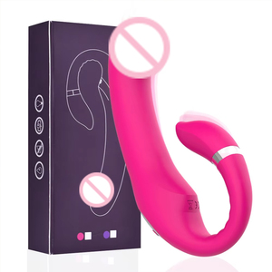 Vibratore Dildo a Forma di U a 10 Velocità per <span class=keywords><strong>Donna</strong></span>, Giocattoli Sessuali per Adulti, <span class=keywords><strong>Masturbatore</strong></span> Femminile - Product Image 1