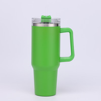 Gourde isotherme en acier inoxydable de 40 oz avec poignée, isolation thermique de 12 à 24 heures, design minimaliste écologique pour une utilisation portable
