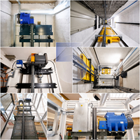 Moteur d'ascenseur synchrone à aimant permanent moderne GTW7A 320kg-630kg, sans engrenages, pour usage passagers, hôpitaux et hôtels
