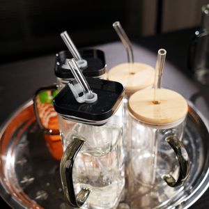 Custom Sizes Colors High Borosilicate Glass Handle Cups Fast <b>Delivery</b> Party Camping 250ml Coffee Mugs <b>Water</b> Coffee Drinking Mugs - Product Image 2