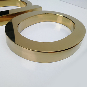 Biển chữ nổi 3D bằng kim loại màu vàng hồng - Product Image 5