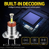 Canbus R7S 360 Degrés 4 Côtés Lampe Auto 70W Phares LED Haute Luminosité 9005 9006 9012 H7 H11 H4 Décodage Modèles de Voitures Européens