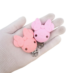 Attache-<span class=keywords><strong>sucette</strong></span> en silicone 10 couleurs, accessoires DIY pour bébé, sans BPA, attache-<span class=keywords><strong>sucette</strong></span> pour bébé - Product Image 3