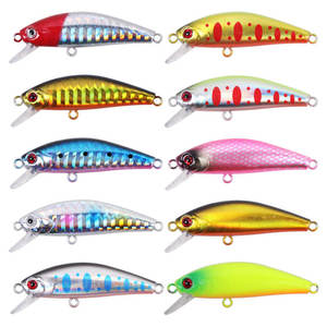 55mm 6g 3D Top eau Pesca flottant vairon appât artificiel Wobbler ABS fait leurre équipement <span class=keywords><strong>de</strong></span> pêche <span class=keywords><strong>pour</strong></span> bar truite océan bateau - Product Image 2