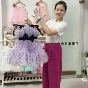 Gaun Desain Terbaru Musim Panas Model Turki Baju Bayi Wanita Tiongkok Baju Pesta Pernikahan Anak-anak Baju Anak Perempuan Musim Panas