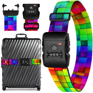 कस्टम एडजस्टेबल भारी शुल्क tsa लॉक सामान स्ट्रैप के साथ कस्टम एडजस्टेबल भारी शुल्क tsa - Product Image 4