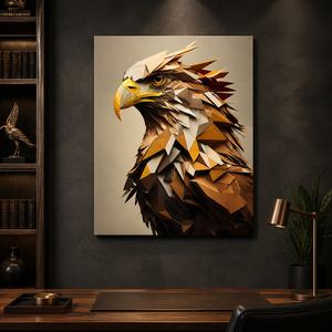 Geometric <strong>Wolf</strong> <strong>Portrait</strong> Wall Art Print Black Grey Animal Picture for Living Room Office Lodge Hotel Modern Interiors - Product Image 5