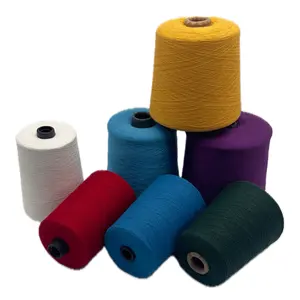 Factory Manufacture Recycled 100% Cotton Cone Yarn Open End 20s Custom Color Pure Cotton Yarn For Knitting